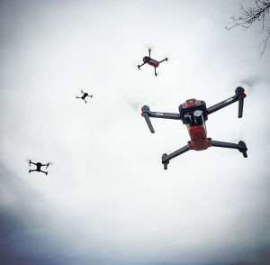 Group of Evo-1's Flying