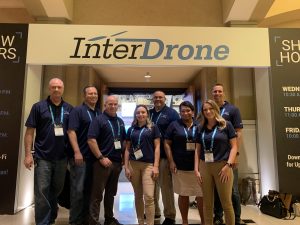 RTC staff at the entrance of InterDrone 2019