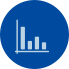 bar graph icon - blue